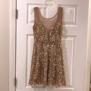 Brand New Gold Sequined dress